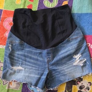 Isabels Maternity Demin Shorts